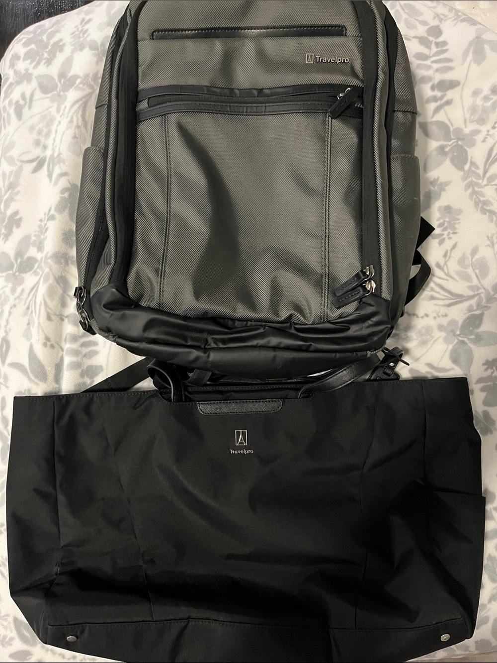 Travelpro Crew Executive Choice 3 Backpack + Tote 2 Piece Travel Set